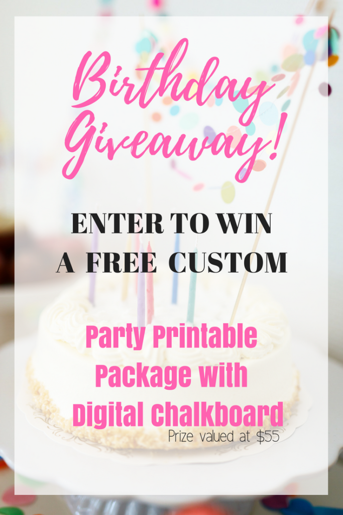 Birthday Giveaway Free CUSTOM Party Package! This Crafty Mom